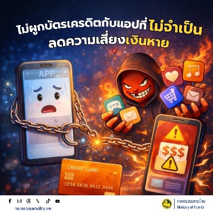 เตือนภัย! ผูกบัตรมั่วเสี่ยงเงินหายไม่รู้ตัว